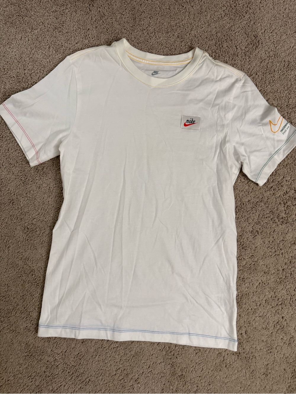 Nike Sport Research Lab White Short-Sleeve Logo T-Shirt